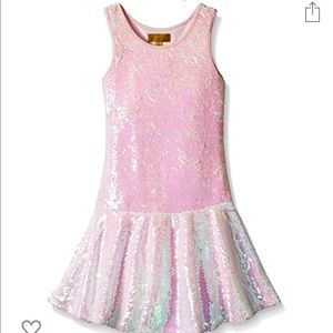 Girls Nicole Miller sequin party dress